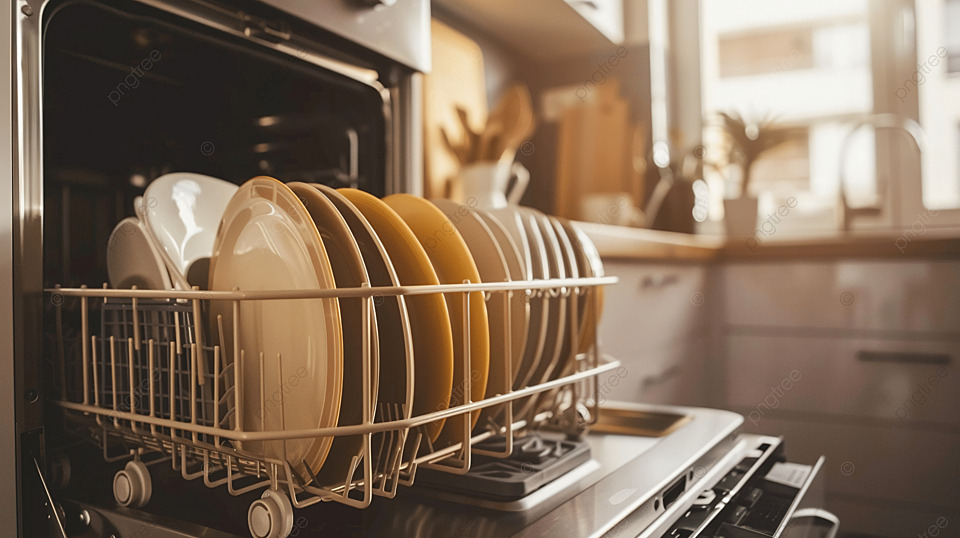 pngtree-open-dishwasher-with-clean-dishes-in-the-kitchen-image_15659563 pngдерево-открытая-посудомоечная машина-с-чистой-посудой-на-кухне-image_15659563