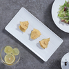 Прямоугольная рождественская посуда Assiette, обеденная тарелка для модного отеля, ресторана