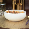 Керамические суповые тарелки Deep Bowl с золотым ободком