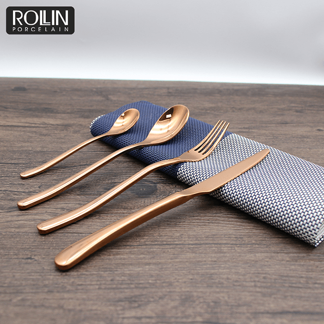 Столовые приборы для ресторана Столовые приборы Набор столовых приборов Золото 304 Нож из нержавеющей стали Столовые приборы 