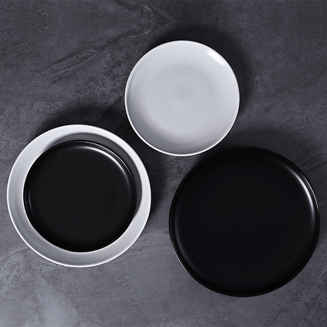 Тарелки для закусок Индивидуальные обеденные десертные тарелки Круглые итальянские лучшие белые фарфоровые тарелки для ресторанов Посуда Прокат вечеринок