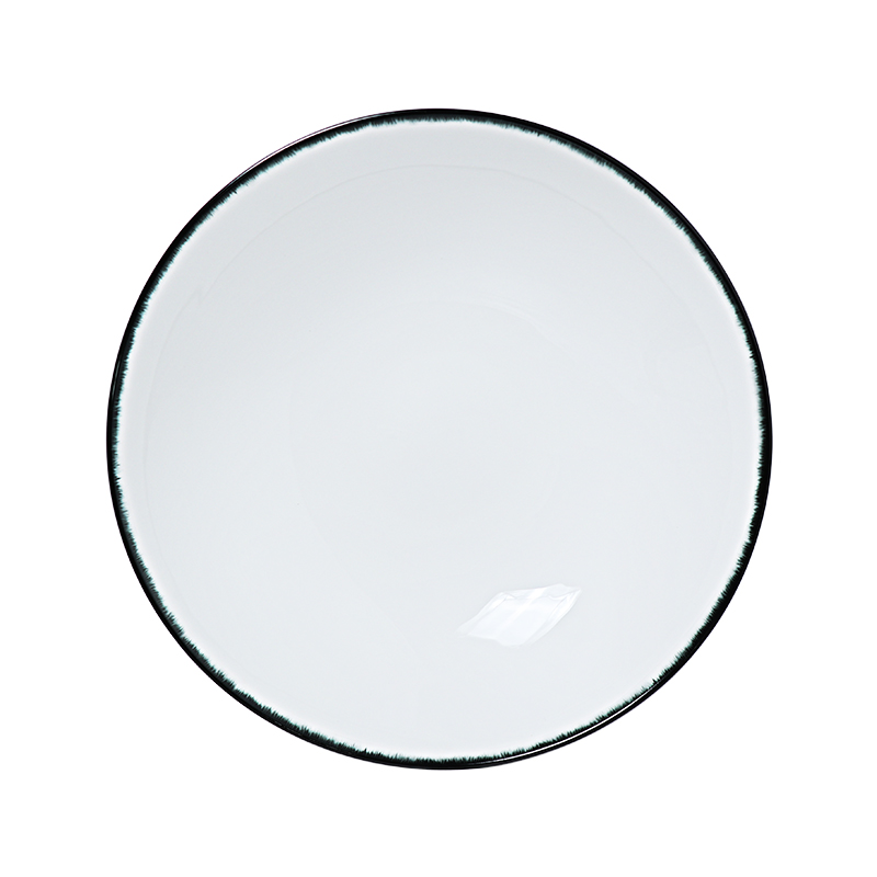 Минималистский столовый набор из костяного фарфора, изысканный фарфоровый ресторанный набор тарелок, столовая посуда