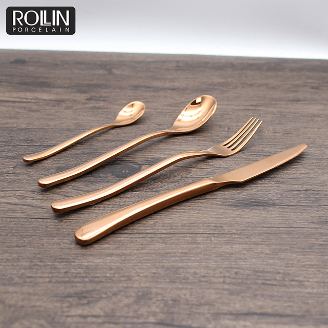 Столовые приборы для ресторана Столовые приборы Набор столовых приборов Золото 304 Нож из нержавеющей стали Столовые приборы 