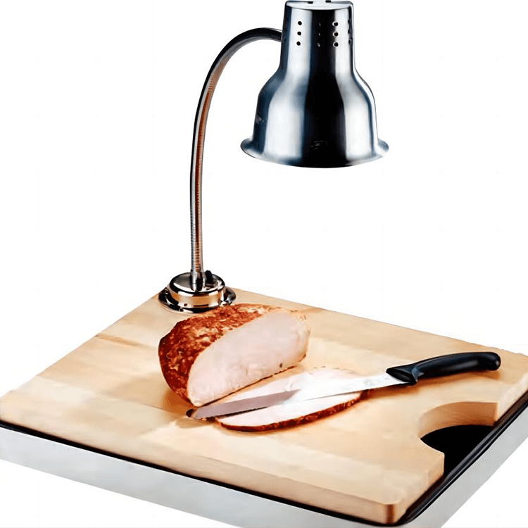 Еда Теплый свет с деревянным подносом