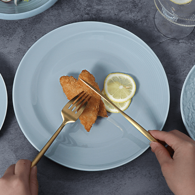 Наборы скандинавских тарелок Роскошный обеденный сервиз Набор керамической посуды Столовые тарелки Керамическая миска и набор тарелок