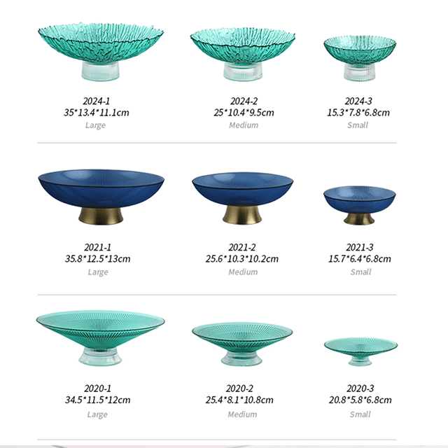 Стеклянная разделенная тарелка Гостиная Конфеты Зеленые OEM Индивидуальные упаковочные разделители Десертные конфеты Стеклянные тарелки