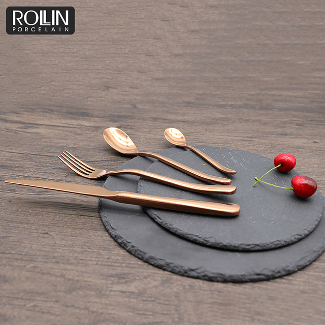 Столовые приборы для ресторана Столовые приборы Набор столовых приборов Золото 304 Нож из нержавеющей стали Столовые приборы 