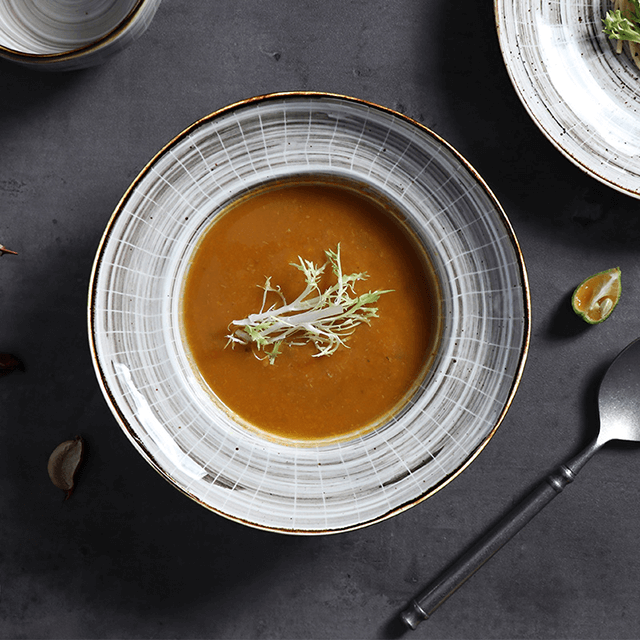 Круглая фарфоровая тарелка 25 см для ресторана Супер керамические тарелки для Amazon 