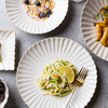 Роскошная посуда для белого ужина, наборы столовой посуды для ресторана, посуда, белая керамическая посуда, набор керамической обеденной посуды