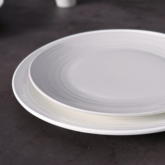 Кухонный отель Посуда Белая волна Обеденный сервиз и тарелки