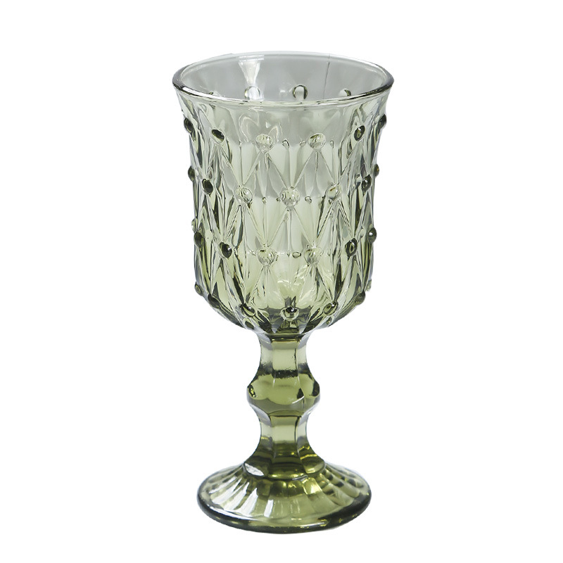 Бокалы для бара, ресторана, дома, подарочный набор, 7,5 унций, бокалы белого и зеленого цвета для вина